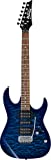 Guitarra eléctrica Ibanez grx70qa-tbb Gio Full Transparent Blue Burst